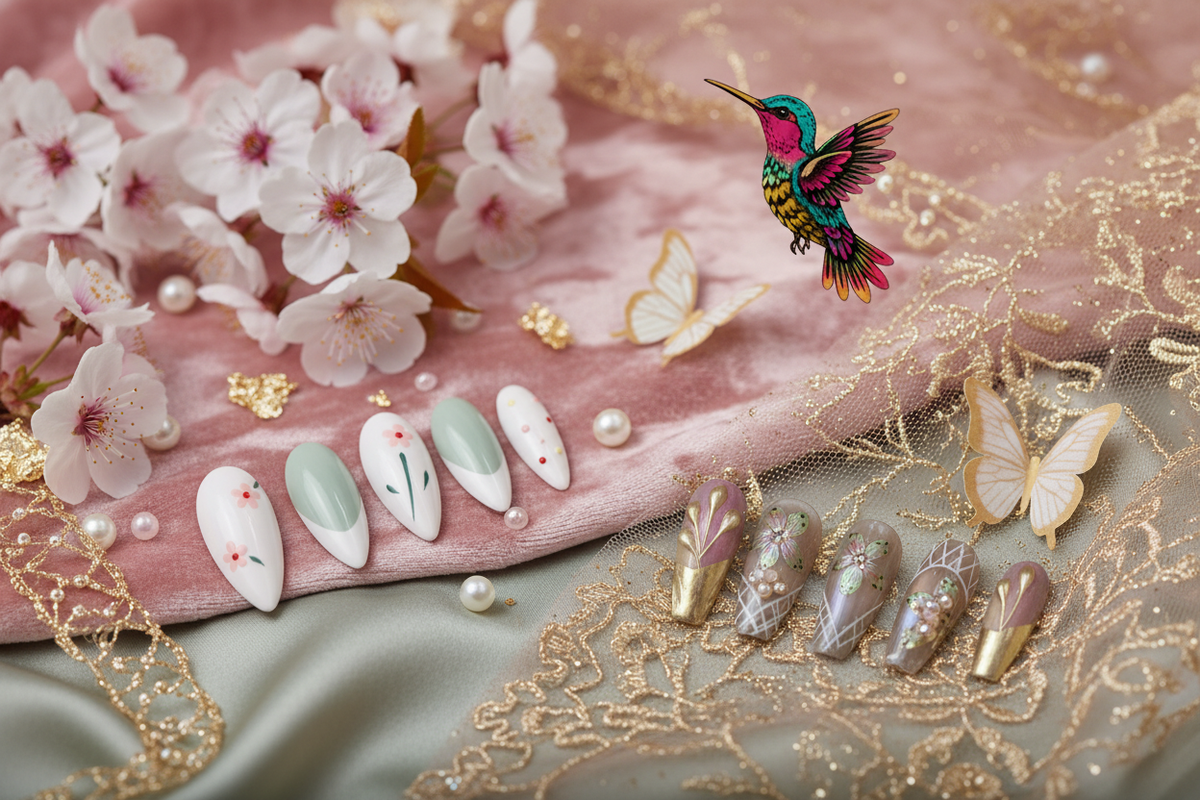 Flower & Design Nails - Both Styles