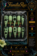 Halloween Water Nails - Spooky Charm Medium Stiletto