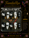 FamiliaRus Kitty Noir and Bows Press-On Nail Set with 3D Hello Kitty accents and satin bows
